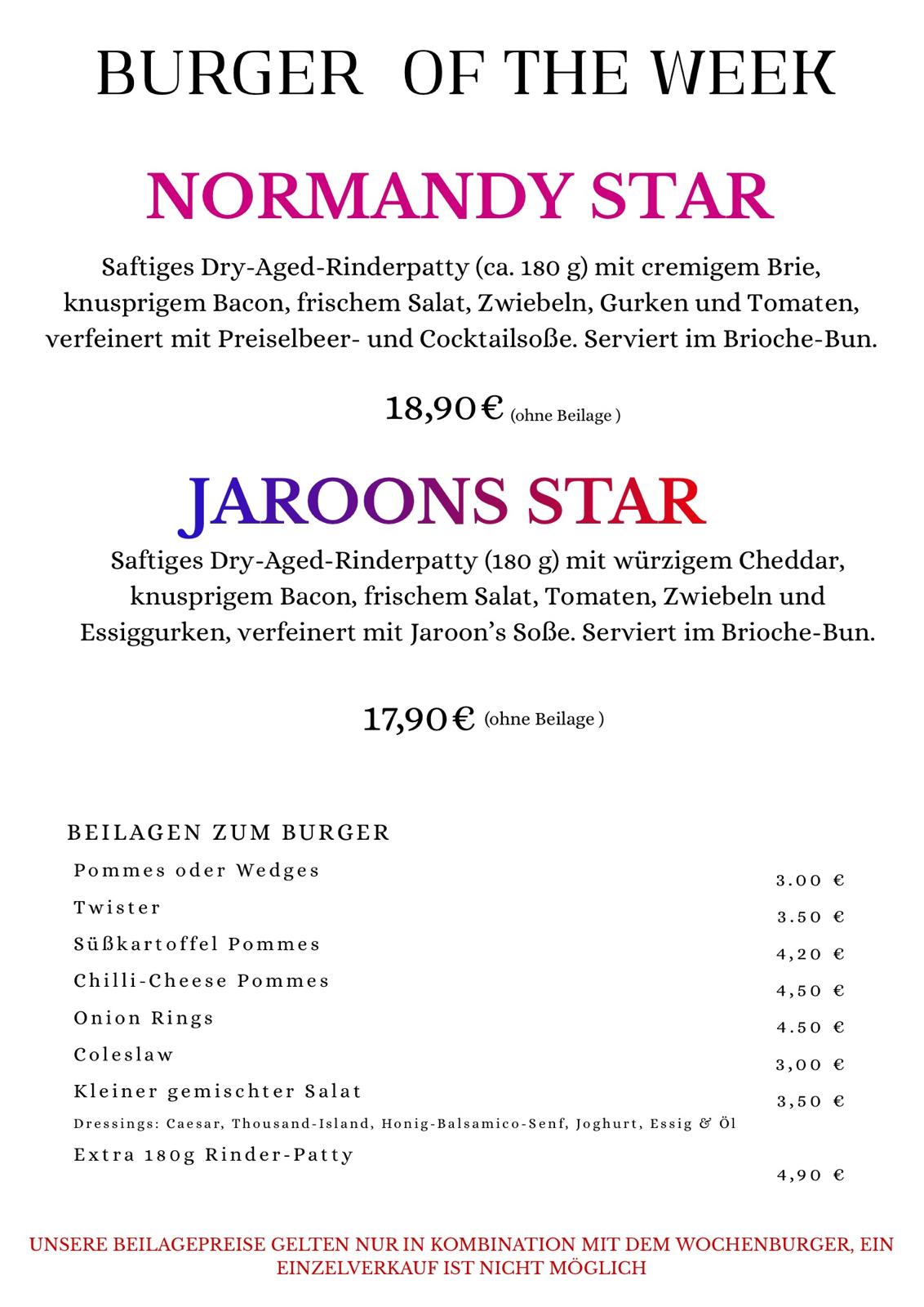 Wochenburger Karte